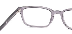 Grey Transparent Rectangle Full Rim Unisex Eyeglasses by Vincent Chase-219700