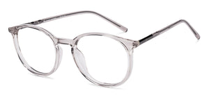 Grey Round Full Rim Unisex Eyeglasses by John Jacobs-217991