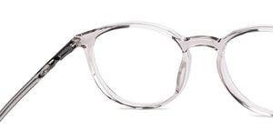 Grey Round Full Rim Unisex Eyeglasses by John Jacobs-217991