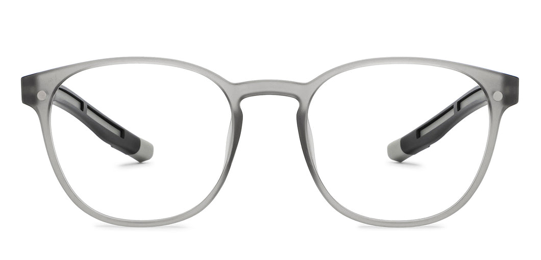Grey Round Full Rim Unisex Eyeglasses by Lenskart Air-209774