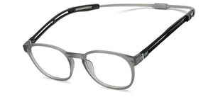 Grey Round Full Rim Unisex Eyeglasses by Lenskart Air-209774