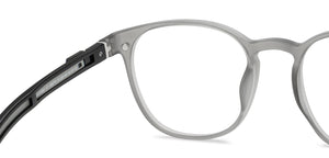 Grey Round Full Rim Unisex Eyeglasses by Lenskart Air-209774