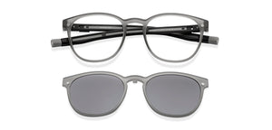 Grey Round Full Rim Unisex Eyeglasses by Lenskart Air-209774