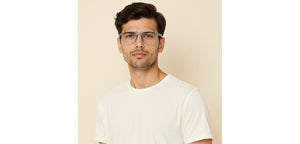 Grey Square Full Rim Unisex Eyeglasses by Lenskart Air-231968
