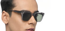 Load image into Gallery viewer, Grey Wayfarer Full Rim Unisex Sunglasses by Vincent Chase Polarized-215963