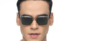Grey Wayfarer Full Rim Unisex Sunglasses by Vincent Chase Polarized-215963