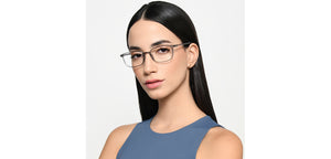Grey Rectangle Full Rim Unisex Eyeglasses by Lenskart Air-219026