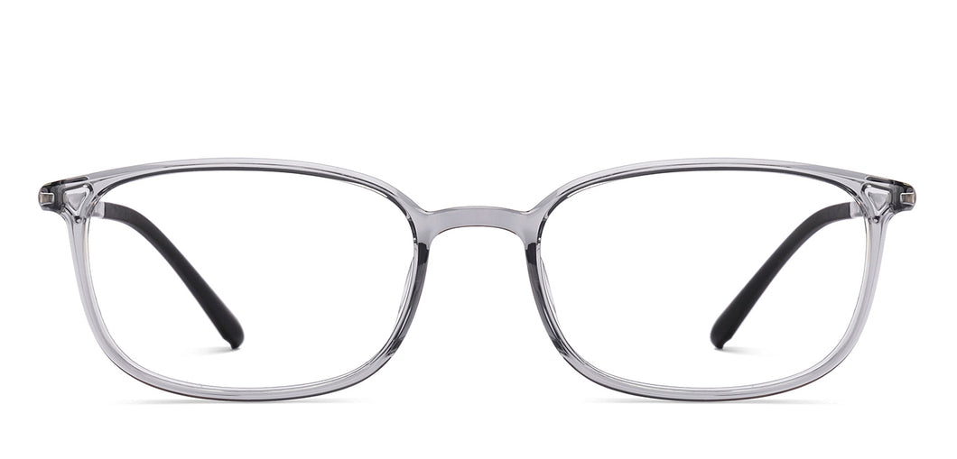 Grey Rectangle Full Rim Unisex Eyeglasses by Lenskart Air-219026