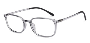 Grey Rectangle Full Rim Unisex Eyeglasses by Lenskart Air-219026