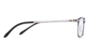 Grey Rectangle Full Rim Unisex Eyeglasses by Lenskart Air-219026