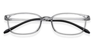Grey Rectangle Full Rim Unisex Eyeglasses by Lenskart Air-219026