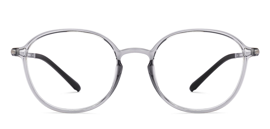 Grey Round Full Rim Unisex Eyeglasses by Lenskart Air-219871