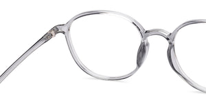 Grey Round Full Rim Unisex Eyeglasses by Lenskart Air-219871