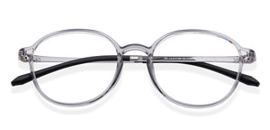 Grey Round Full Rim Unisex Eyeglasses by Lenskart Air-219871