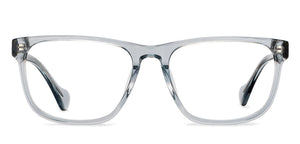 Grey Rectangle Full Rim Unisex Eyeglasses by John Jacobs-216860