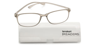 Transparent Rectangle Full Rim Unisex Eyeglasses by Lenskart READERS-209195