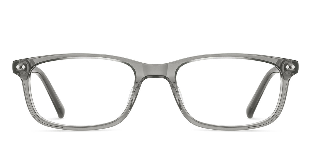 Grey Rectangle Full Rim Unisex Eyeglasses by Vincent Chase-215768