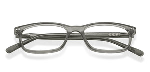 Grey Rectangle Full Rim Unisex Eyeglasses by Vincent Chase-215768
