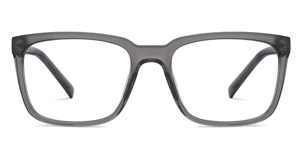Grey Square Full Rim Unisex Eyeglasses by Lenskart Air Online-204188