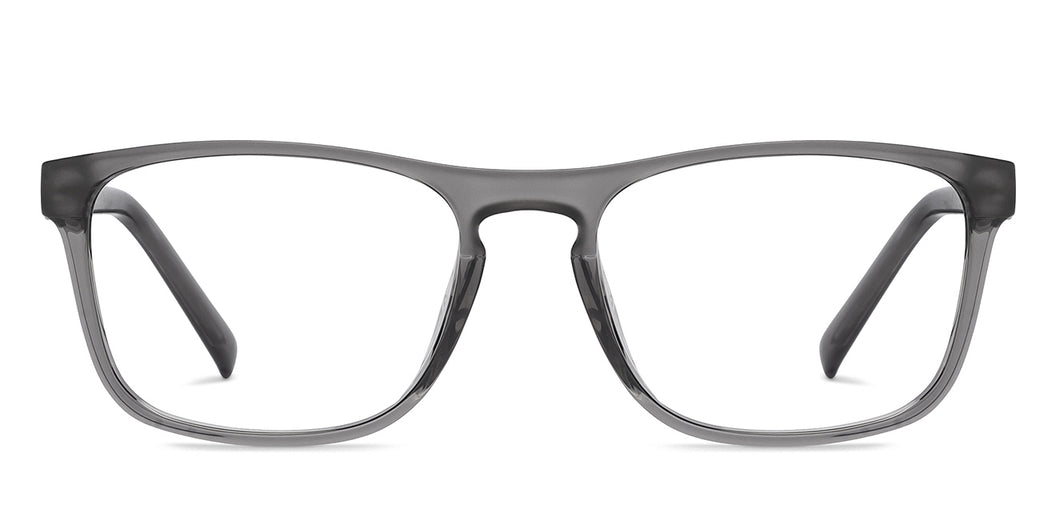 Grey Square Full Rim Unisex Eyeglasses by Lenskart Air Online-204193