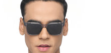 Load image into Gallery viewer, Grey Wayfarer Full Rim Unisex Sunglasses by Vincent Chase Polarized-215964