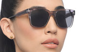 Load image into Gallery viewer, Grey Wayfarer Full Rim Unisex Sunglasses by Vincent Chase Polarized-215964
