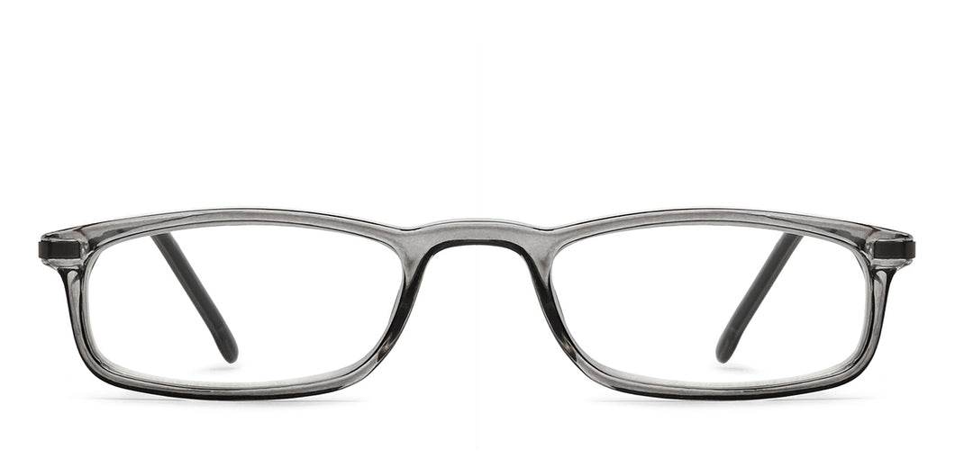 Grey Rectangle Full Rim Unisex Eyeglasses by Lenskart READERS-209200