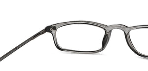 Grey Rectangle Full Rim Unisex Eyeglasses by Lenskart READERS-209200