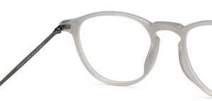 Milky White Round Full Rim Unisex Eyeglasses by Lenskart Air Online-206034