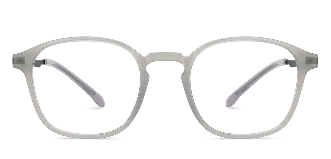 Milky White Round Full Rim Unisex Eyeglasses by Lenskart Air Online-206044