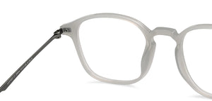 Milky White Round Full Rim Unisex Eyeglasses by Lenskart Air Online-206044