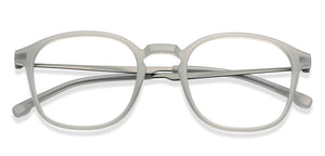 Milky White Round Full Rim Unisex Eyeglasses by Lenskart Air Online-206044