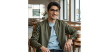 Load image into Gallery viewer, Transparent Rectangle Full Rim Unisex Eyeglasses by Lenskart Air-215409