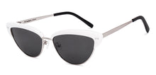 Load image into Gallery viewer, White Silver Cat Eye Full Rim Women Sunglasses by Lenskart-220675