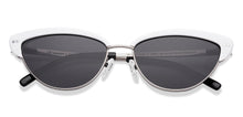 Load image into Gallery viewer, White Silver Cat Eye Full Rim Women Sunglasses by Lenskart-220675