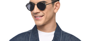 Gunmetal Aviator Full Rim Unisex Sunglasses by Vincent Chase Polarized-210408