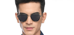 Gunmetal Aviator Full Rim Unisex Sunglasses by Vincent Chase Polarized-210408