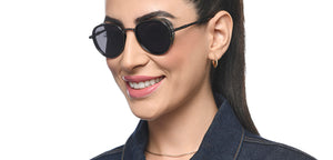 Gunmetal Aviator Full Rim Unisex Sunglasses by Vincent Chase Polarized-210408