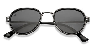 Gunmetal Aviator Full Rim Unisex Sunglasses by Vincent Chase Polarized-210408