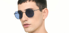 Load image into Gallery viewer, Gunmetal Geometric Full Rim Unisex Sunglasses by Vincent Chase Polarized-221891