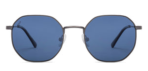 Gunmetal Geometric Full Rim Unisex Sunglasses by Vincent Chase Polarized-221891