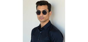 Gunmetal Geometric Full Rim Unisex Sunglasses by Vincent Chase-221941