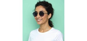 Gunmetal Geometric Full Rim Unisex Sunglasses by Vincent Chase-221941