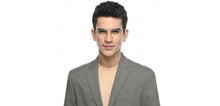 Load image into Gallery viewer, Gunmetal Rectangle Full Rim Unisex Eyeglasses by John Jacobs-209667