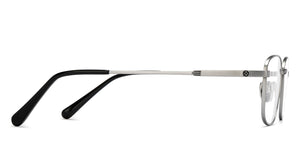Gunmetal Rectangle Full Rim Unisex Eyeglasses by John Jacobs-209667