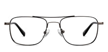Load image into Gallery viewer, Gunmetal Black Rectangle Full Rim Unisex Eyeglasses by John Jacobs-206785