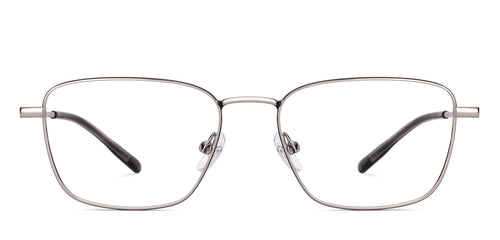 Gunmetal Rectangle Full Rim Unisex Eyeglasses by Vincent Chase-222698