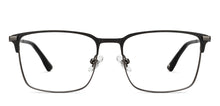 Load image into Gallery viewer, Gunmetal Square Full Rim Unisex Eyeglasses by John Jacobs-201411
