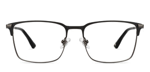Gunmetal Square Full Rim Unisex Eyeglasses by John Jacobs-201411