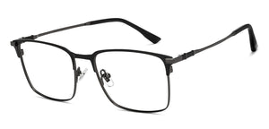 Gunmetal Square Full Rim Unisex Eyeglasses by John Jacobs-201411